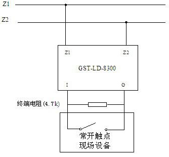 模块与具有常开无源触点的现场设备连接方法