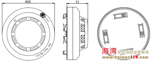 JTY-GD-G3探测器的外形结构示意图